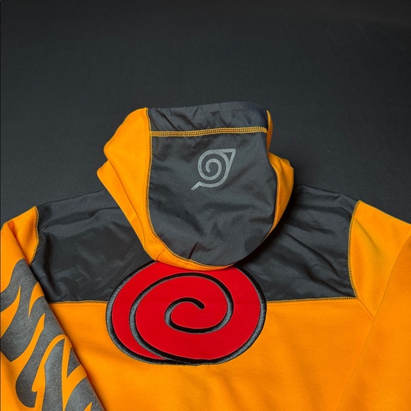 Nike Jordan X Zion X Naruto Small/P Ch Youth/Men Orange Black Full Zip Hoodie. - Picture 12 of 15